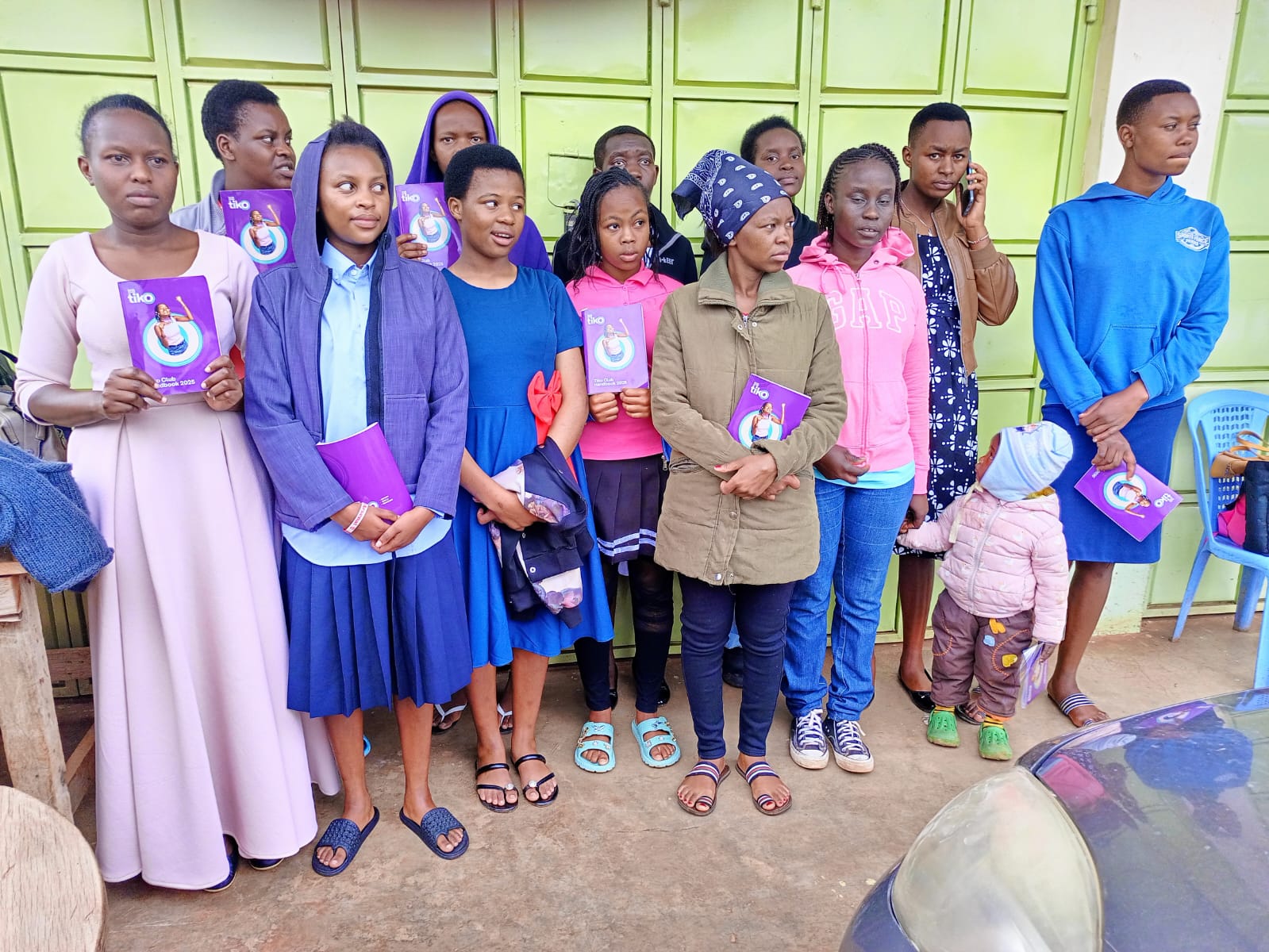 Adolescent girls attending Tiko cub (a free space to discuss their reproductive health issues)